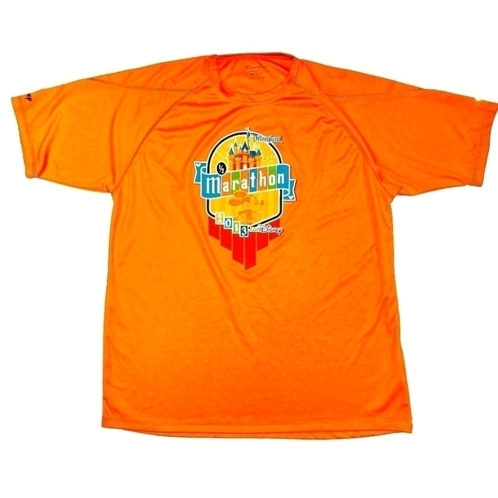 𝅺champion Disneyland Orange 2013 Half Marathon Shirt